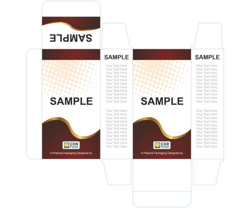Maroon Gold Design Pattern Pharma Suspension CDR Design