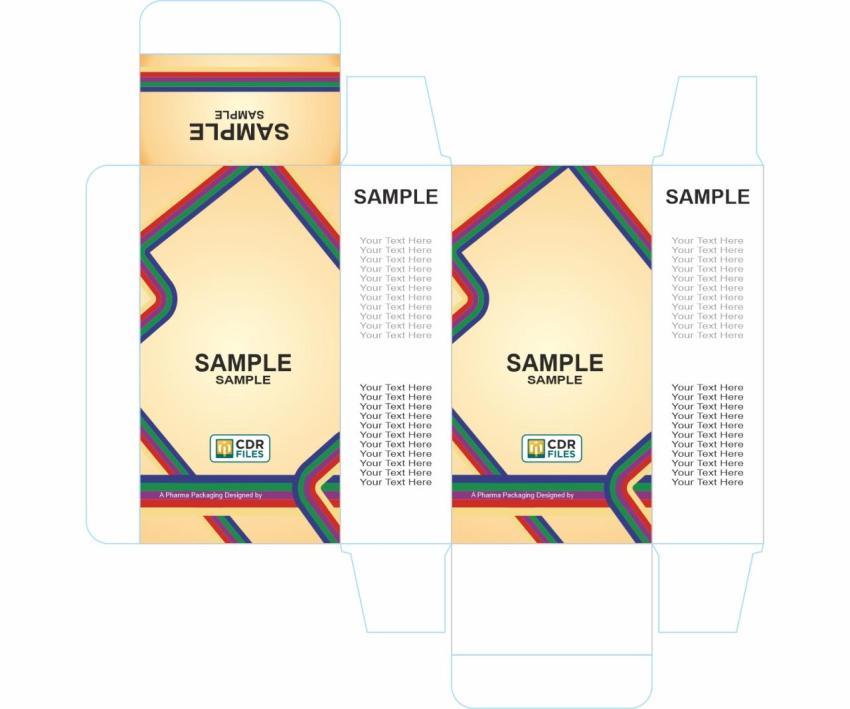 Rainbow Colour Lines in Light Yellow Background Design