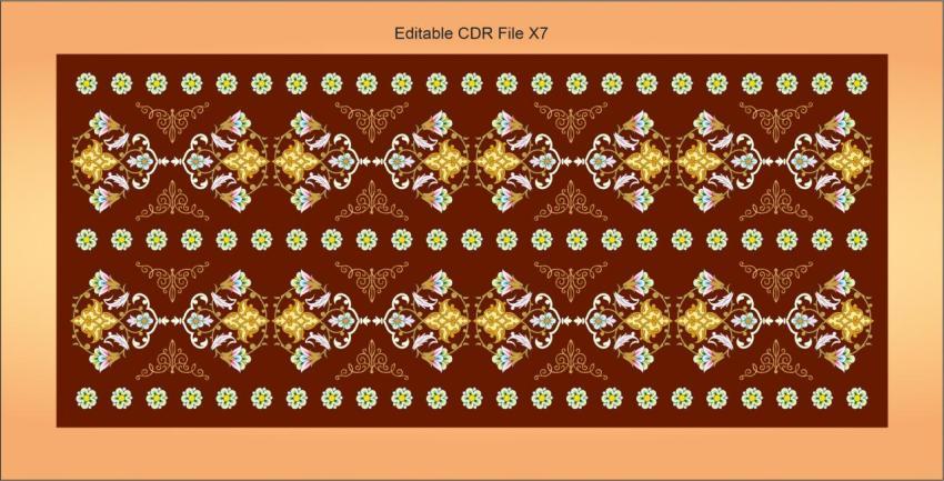 Premium border vector flower background