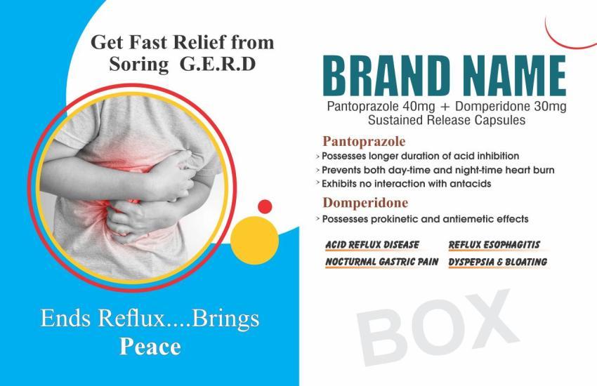Pantoprazole 40mg   Domperidone 30mg Sustained Realase Capsules