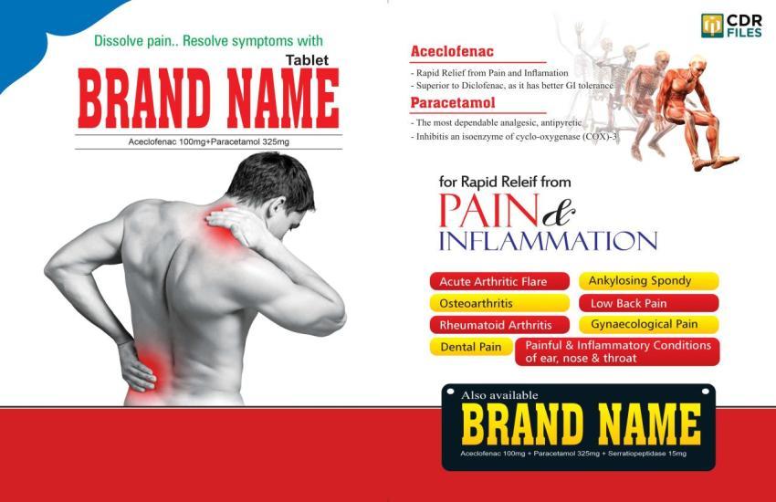 Aceclofenac 100mg Paracetamol 325mg