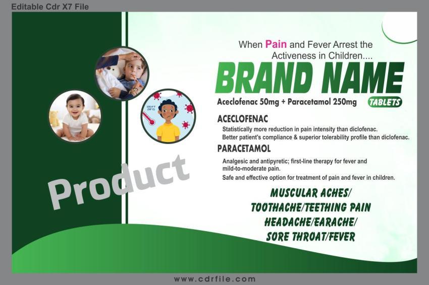 Aceclofenac 50mg   Paracetamol 250mg Tablets