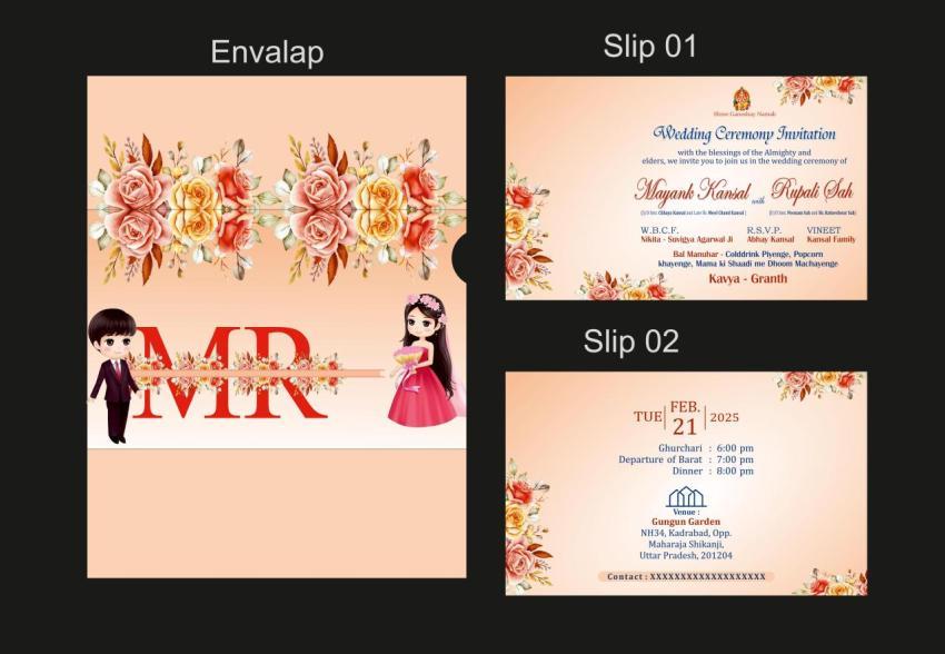 Mayank Marriage Card