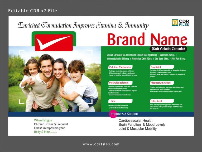 Calcium Carbonate, Calcitriol, Methylcobalamin, Magnesium, Zinc Oxide