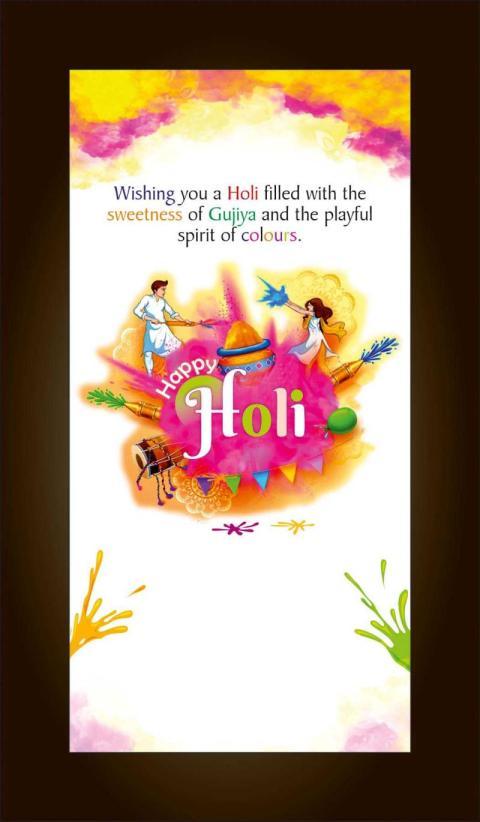 Holi Social Media Post