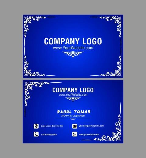 Premium Border Visiting Card