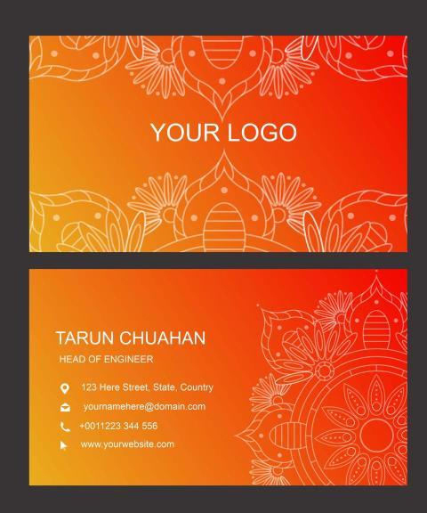 Mandala Visiting Card Design