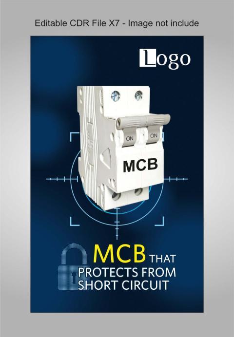 Flyer advertisement poster for electrical or electronic products CDR file