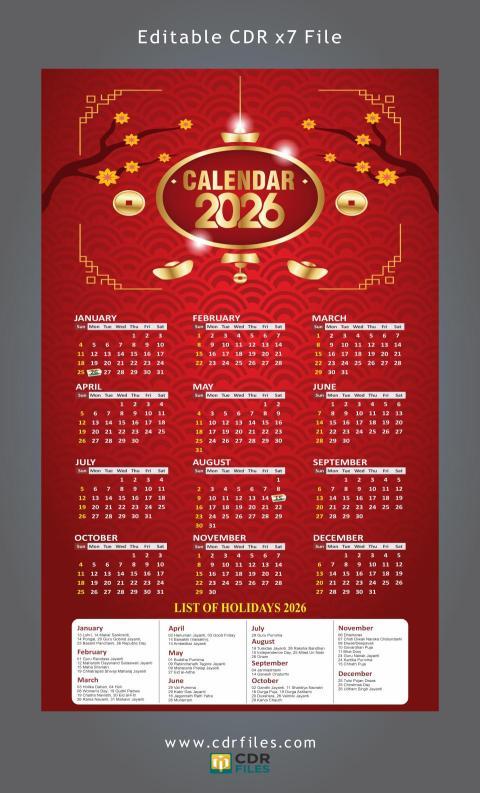 Creative Calender Design 2026